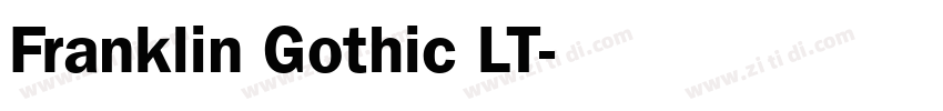 Franklin Gothic LT字体转换